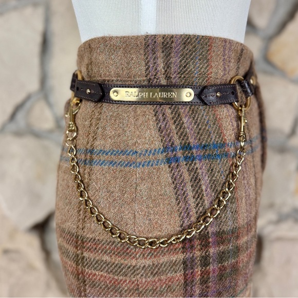 Ralph Lauren Blue Label Pencil Skirt Woodacre Plaid | 10 - Picture 4 of 7